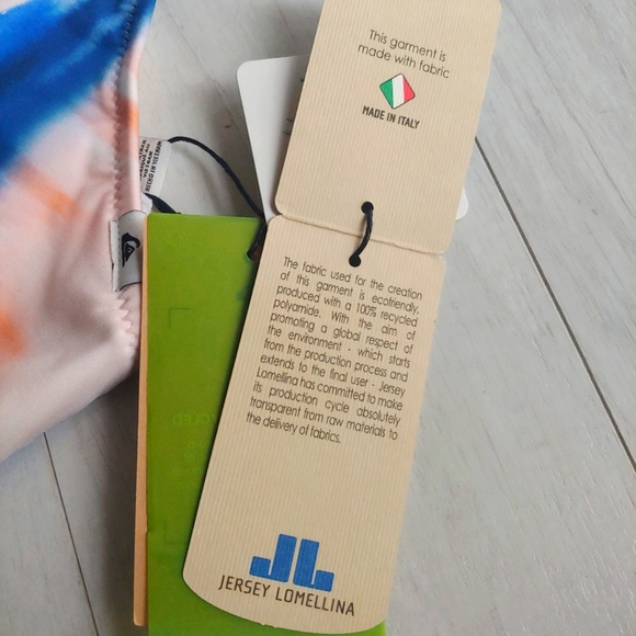 QUIKSILVER NEW Classic V Bralette Bikini Top Marlin Tie-Dye Stripe - Picture 5 of 13